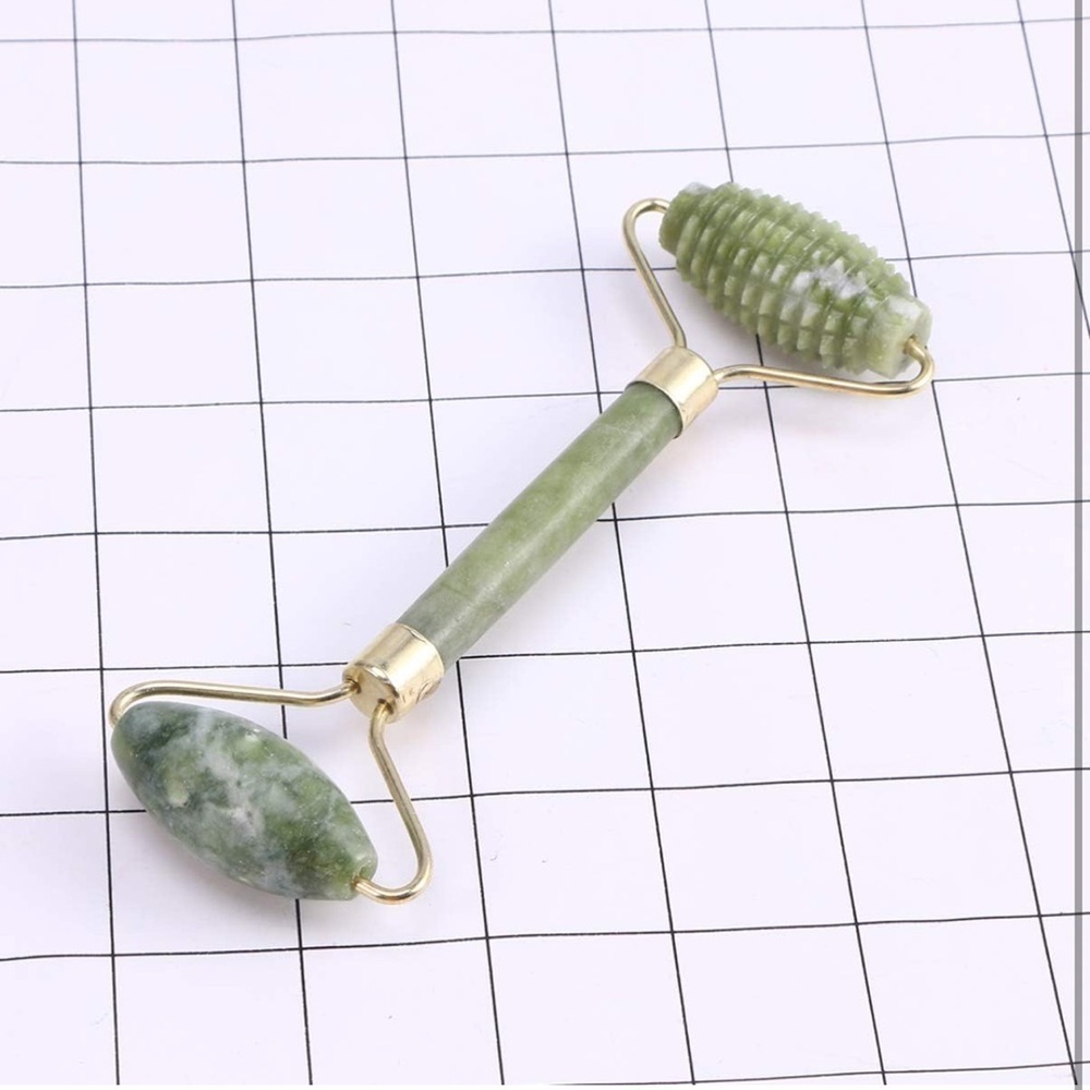 3pc Carved Jade Facial Roller Ball Set AND Jade Gua Sha Massage Set, Bea…​​​ - Picture 8 of 9